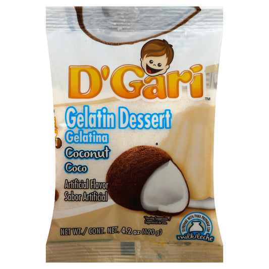 D'Gari Gelatin Dessert 4.2 oz - Coconut