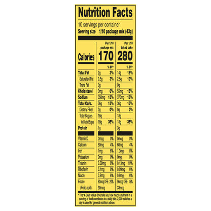 Duncan Hines Signature Perfectly Moist Lemon Supreme Cake Mix, 15.25 OZ