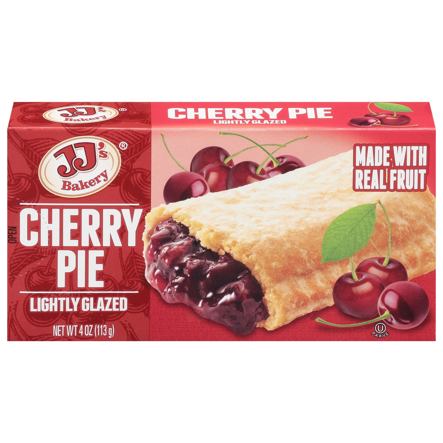 JJ's Bakery Lightly Glazed Cherry Pie 4 oz