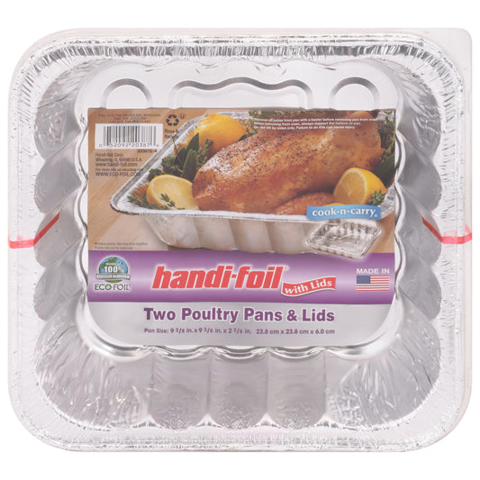 Handi-Foil Poultry Pans & Lids 2 ea