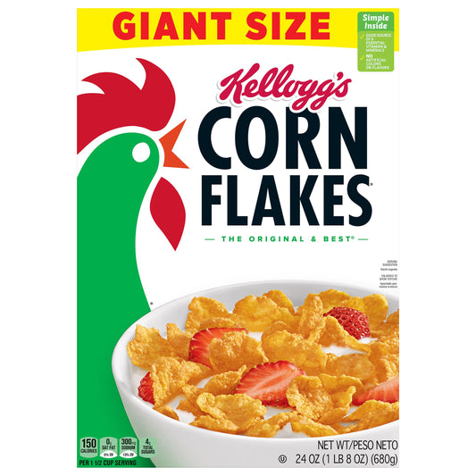 Kellogg's® Corn Flakes Original Breakfast Cereal - NET WT/PESO NETO 24 Oz (l LB 8 Oz) (680g)