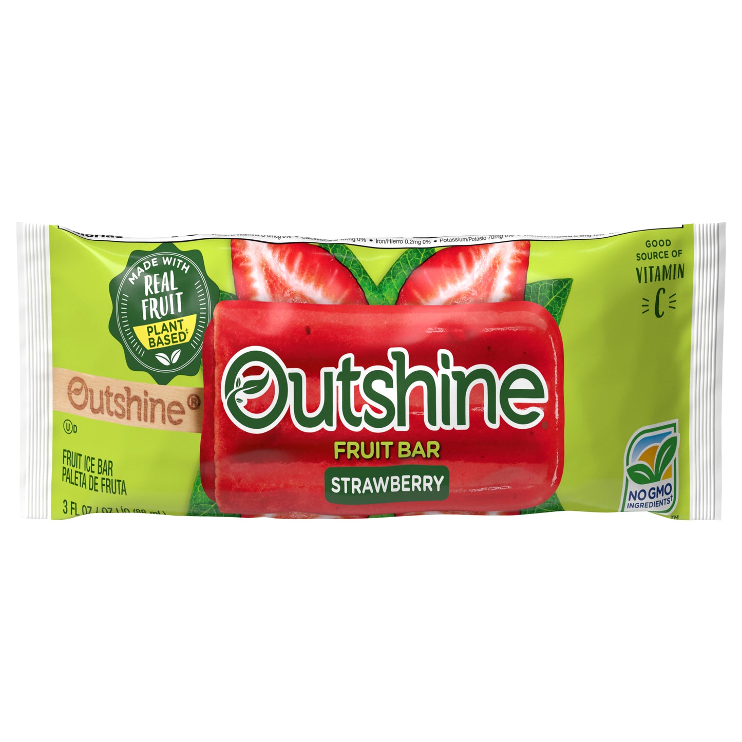 Outshine Strawberry Fruit Bar 3 fl oz