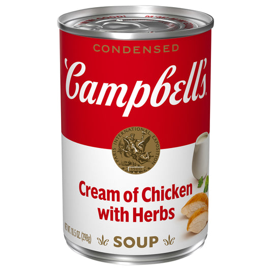 Campbell's Cream of Chicken with Herbs Condensed Soup 10.5 oz