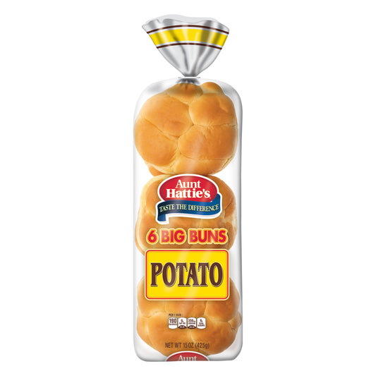 Aunt Hattie's® Big Potato Buns 6 ct Bag