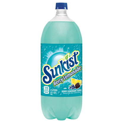 Sunkist Berry Lemonade Soda, 2 L Bottle
