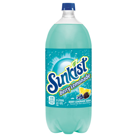 Sunkist Berry Lemonade Soda, 2 L Bottle