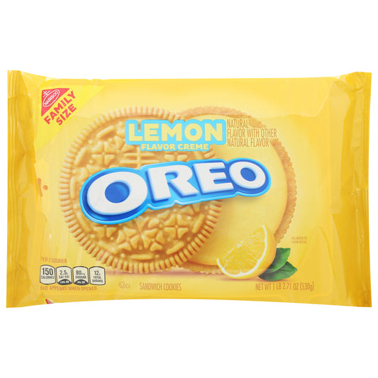 Oreo Lemon Flavor Creme Sandwich Cookies 18.71 oz