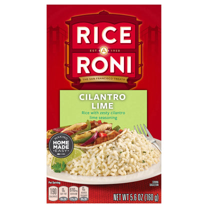 Rice A Roni Rice With Zesty Cilantro Lime 5.6 Oz