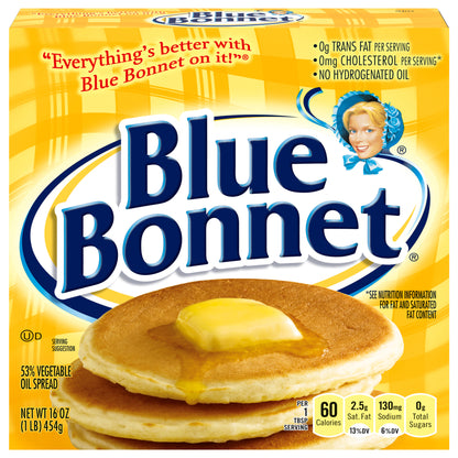 Blue Bonnet Vegetable Oil Spread, 16 OZ (4 Sticks)