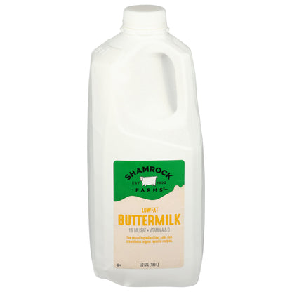 Shamrock Farms Lowfat 1% Milkfat Buttermilk 0.5 gal