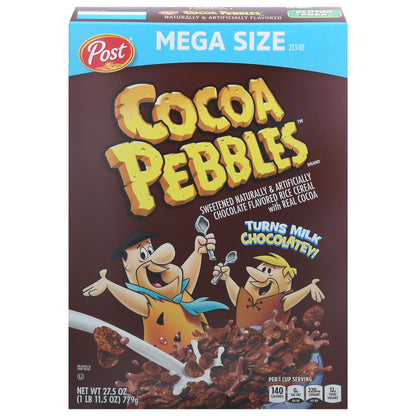 Cocoa Pebbles Cereal Mega Size 27.5 oz