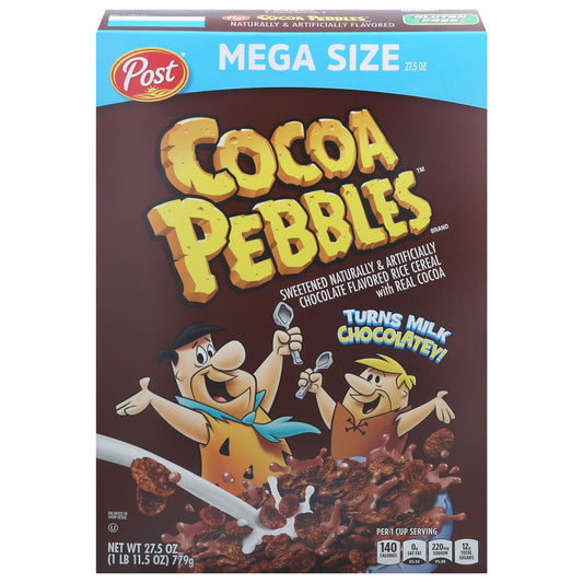 Cocoa Pebbles Cereal Mega Size 27.5 oz