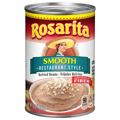 Rosarita Restaurant Style Refried Beans, 16 oz
