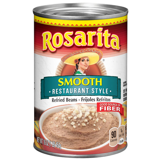 Rosarita Restaurant Style Refried Beans, 16 oz