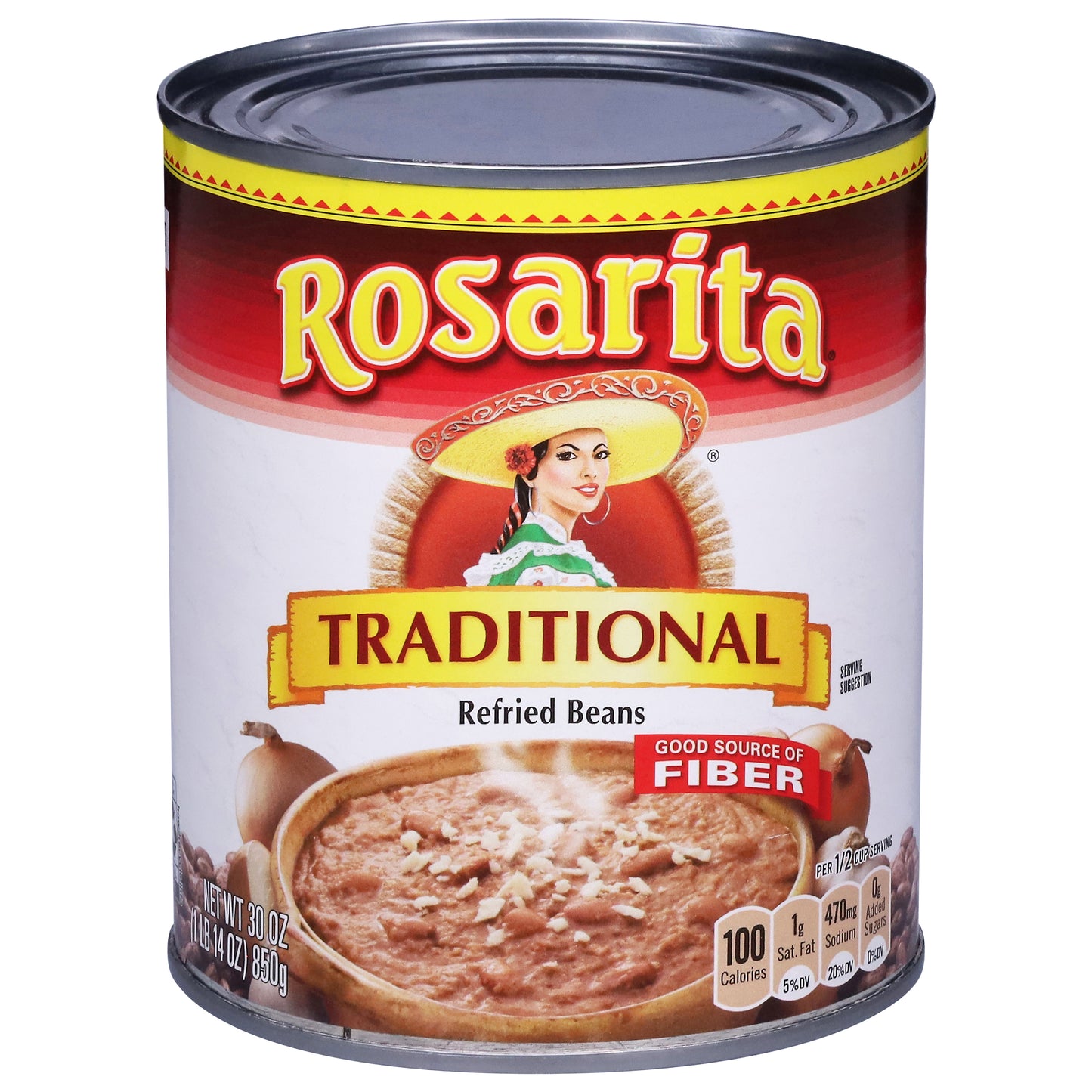 Rosarita Traditional Refried Beans 30 oz