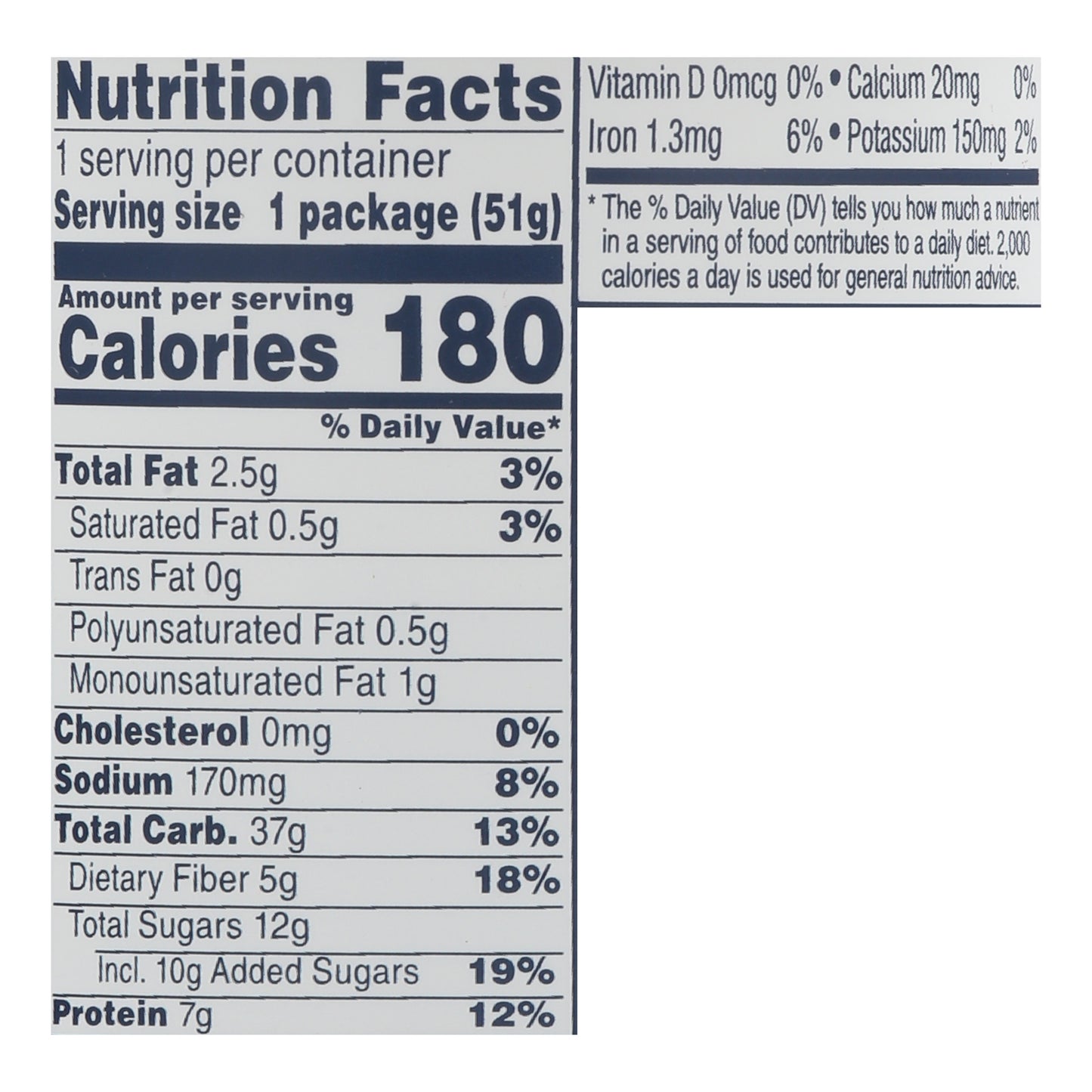 Quaker Apples & Cranberries Instant Oatmeal 1.79 oz
