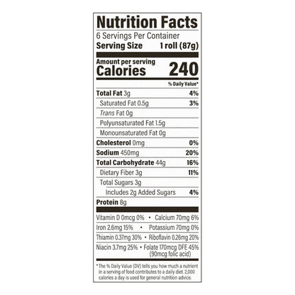 Francisco French Sandwich Rolls, 6 count, 18.5 oz